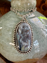 Load image into Gallery viewer, Lavender Dendritic Agate Pendant