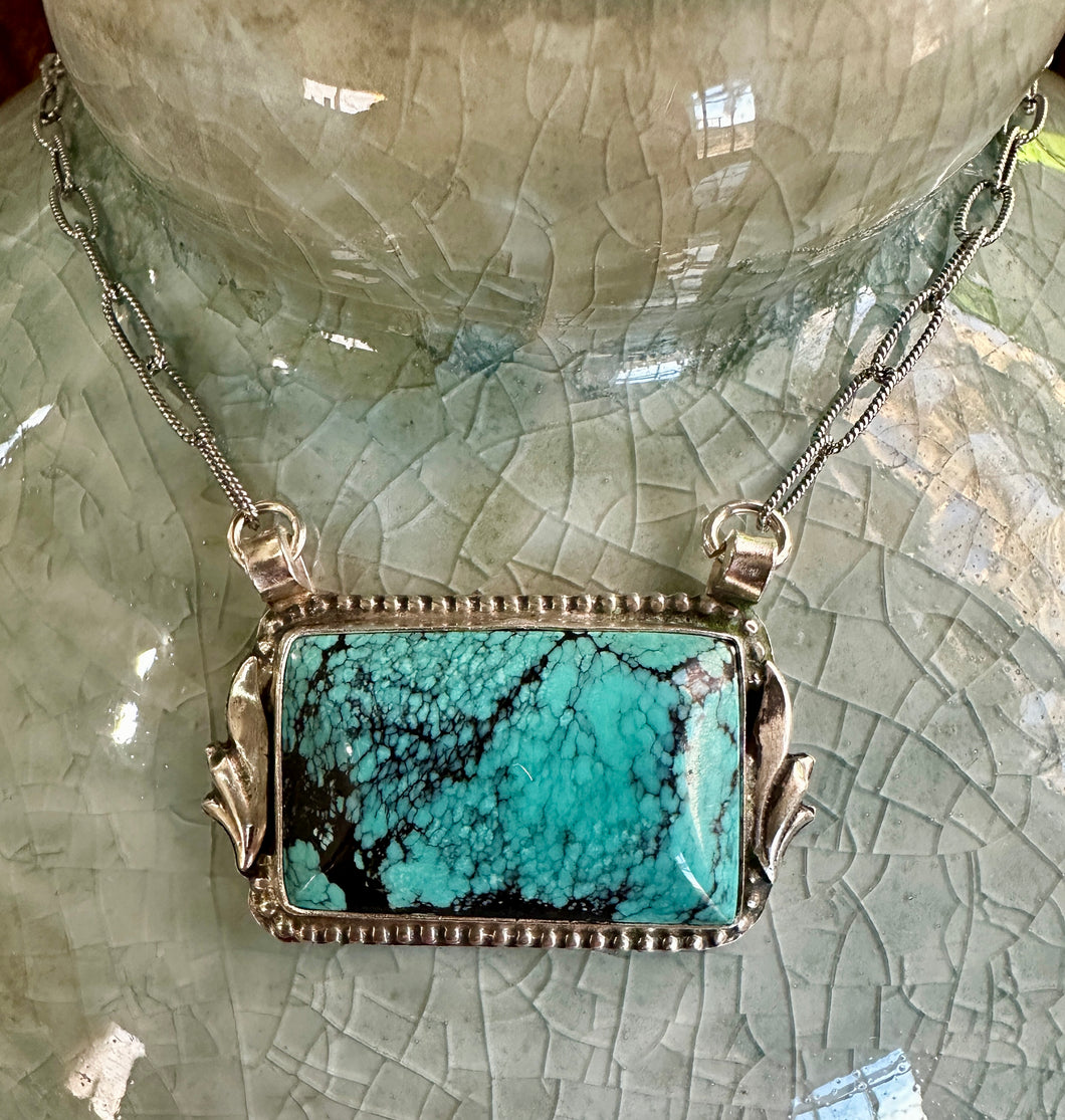 Hubei Turquoise Bar Necklace