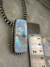 Load image into Gallery viewer, Vertical Moonstone Bar Necklace