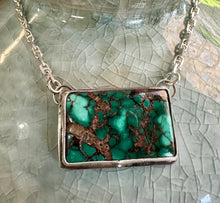 Load image into Gallery viewer, Bao Canyon Turquoise Bar Necklace