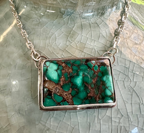 Bao Canyon Turquoise Bar Necklace