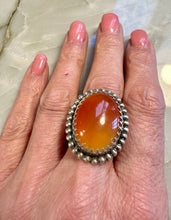 Load image into Gallery viewer, Carnelian Beaded Ring