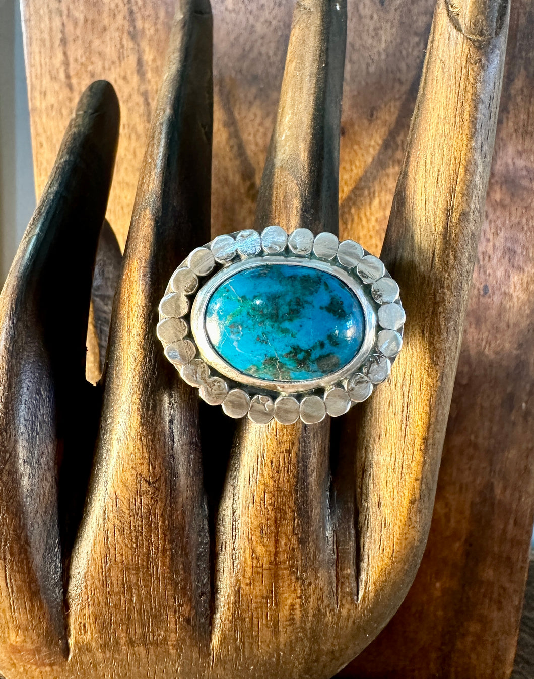 Blue Apatite Ring