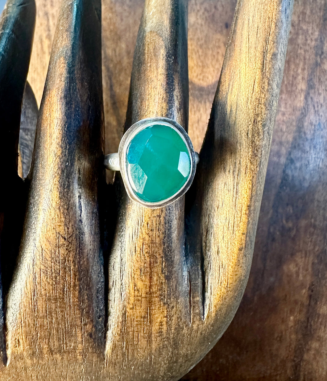 Green Sapphire Ring