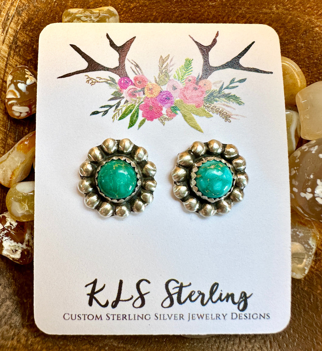 Emerald Valley Turquoise Stud Earrings