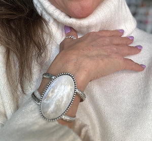 Moonstone Cuff Bracelet