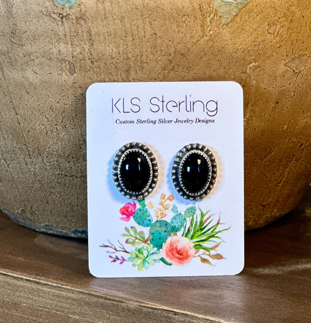 Black Onyx Studs